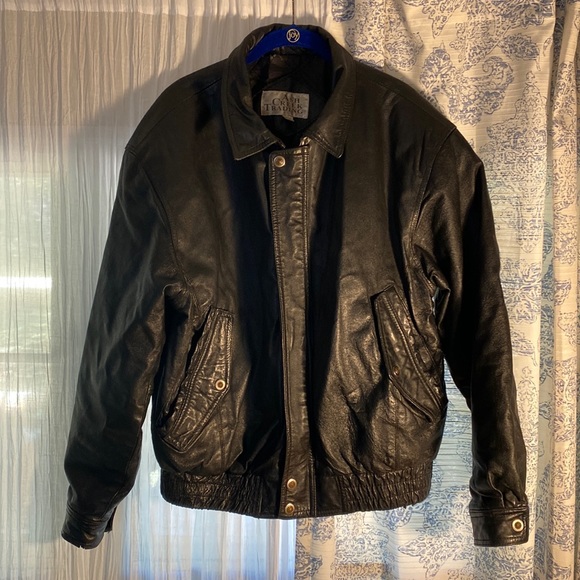 Ash Creek Trading Other - Ash Creek Trading Black Leather Jacket Heavy Duty Outdoor Coat Size Large